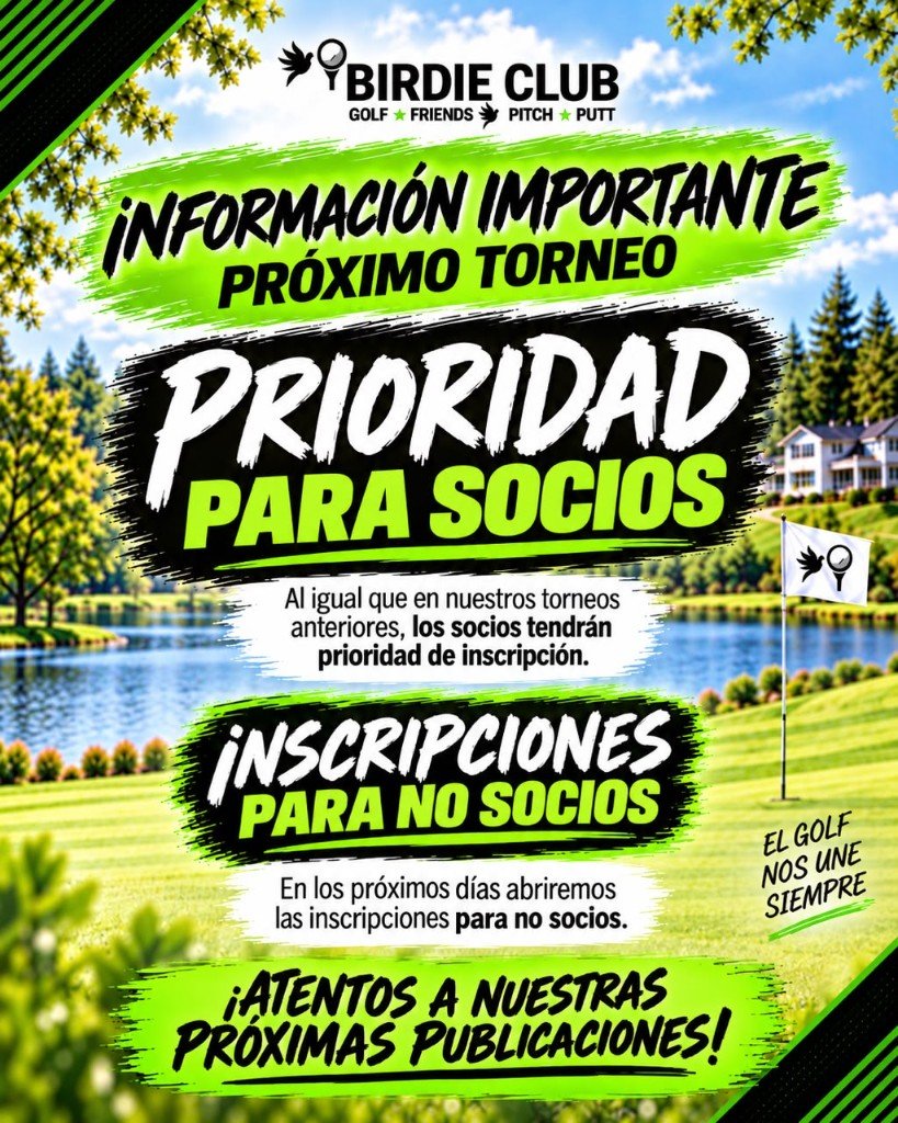 Prioridad de inscripción para socios